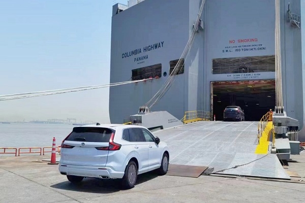 300臺CR-V插電式混動車型!東風本田新能源車首次出口海外