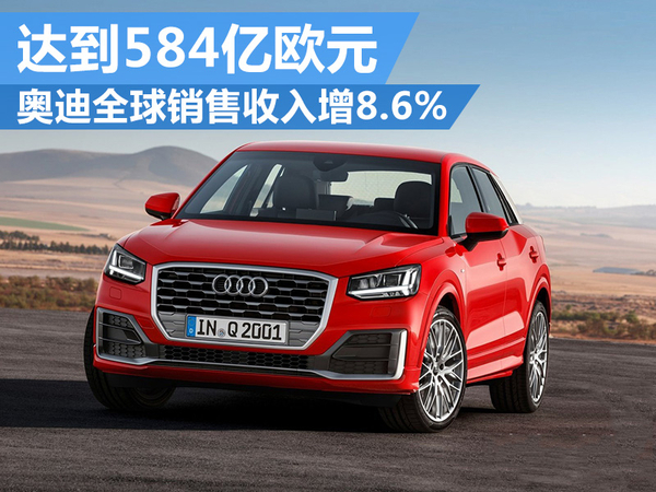 奧迪2015年度全球銷(xiāo)售收入增8.6% 達(dá)到584億歐元