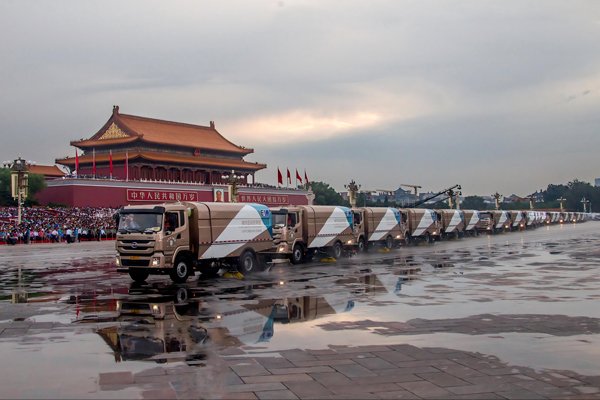 當先鋒，打頭陣！比亞迪純電動環衛車護航九三閱兵