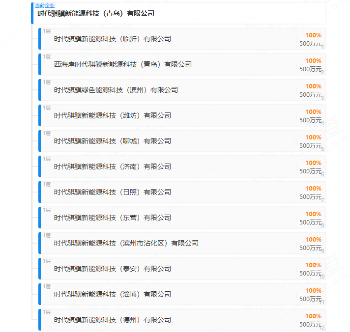 時(shí)代騏驥新能源科技（青島）有限公司