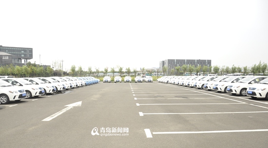 百輛新能源車交付青島高新區“創客” 已建3000余個充電終端
