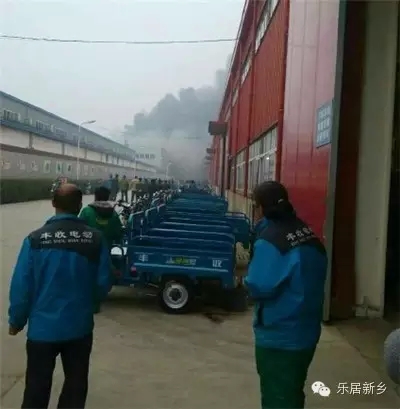 河南新鄉格瑞恩生產車間發生火災 具體起火原因未明 河南新鄉格瑞恩生產車間發生火災 具體起火原因未明