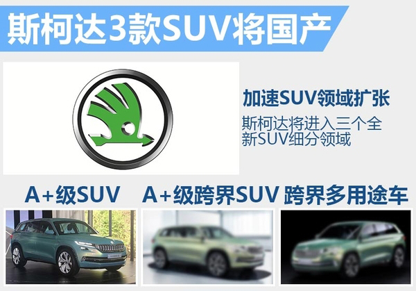 斯柯達將斥資150億 在華產SUV、新能源車