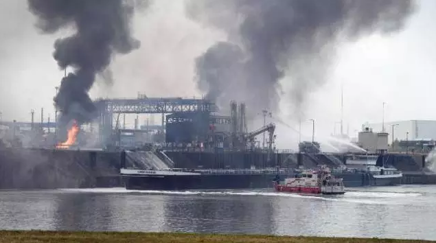 ▲爆炸現(xiàn)場(chǎng)照片