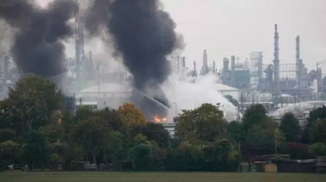 ▲爆炸現(xiàn)場(chǎng)照片