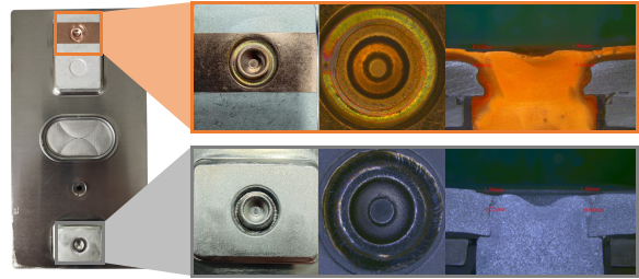 藍(lán)光復(fù)合焊接電池極柱 藍(lán)光復(fù)合焊接電池極柱