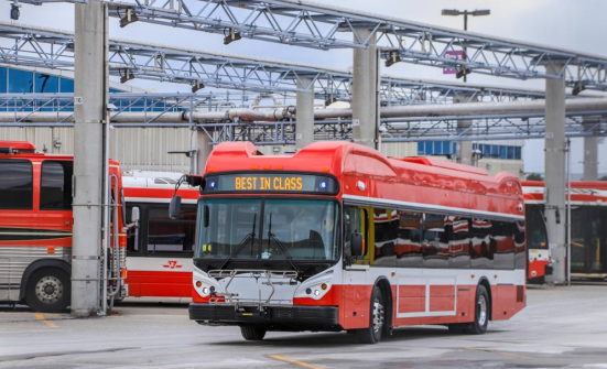 比亞迪純電動大巴投放多倫多 比亞迪純電動大巴投放多倫多