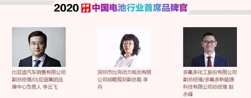 中國電池行業首席品牌官