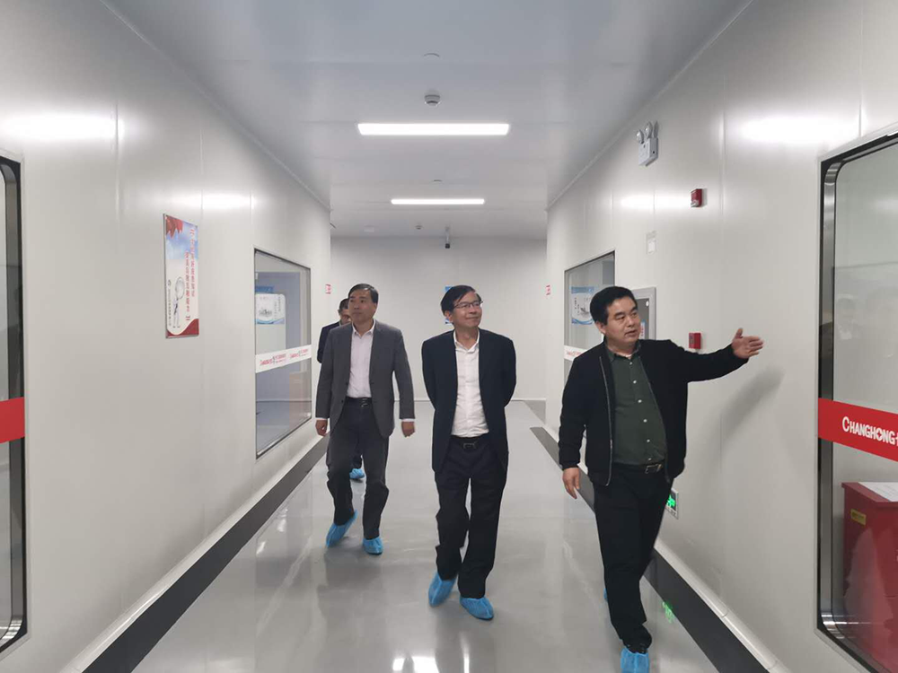 四川長虹電子控股集團有限公司董事長、總經理、黨委書記趙勇視察長虹三杰 四川長虹電子控股集團有限公司董事長、總經理、黨委書記趙勇視察長虹三杰