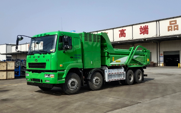 雄韜氫恒氫能31t渣土車正式下線 雄韜氫恒氫能31t渣土車正式下線