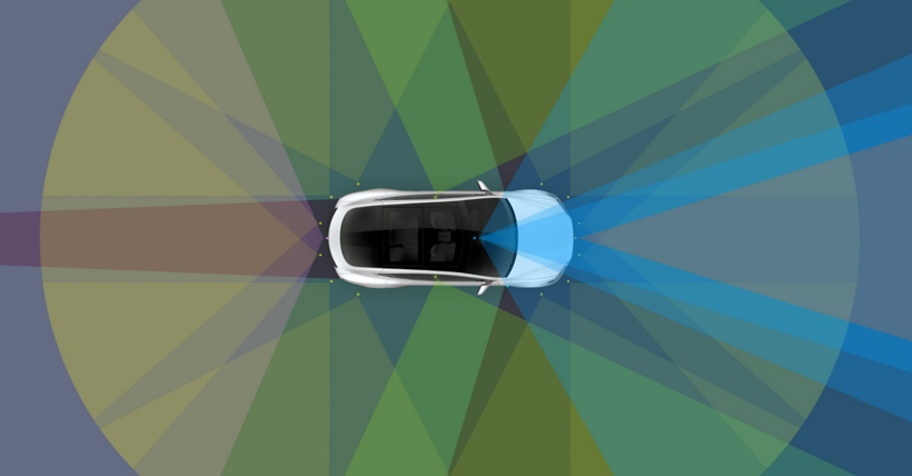 特斯拉感知方案,圖片來源:teslarati 特斯拉感知方案,圖片來源:teslarati