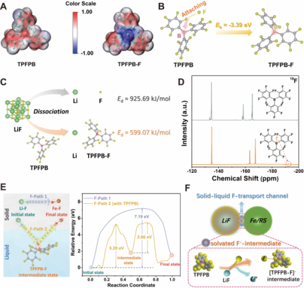 陰離子受體TPFPB輔助構建固液氟通道的表征分析 陰離子受體TPFPB輔助構建固液氟通道的表征分析