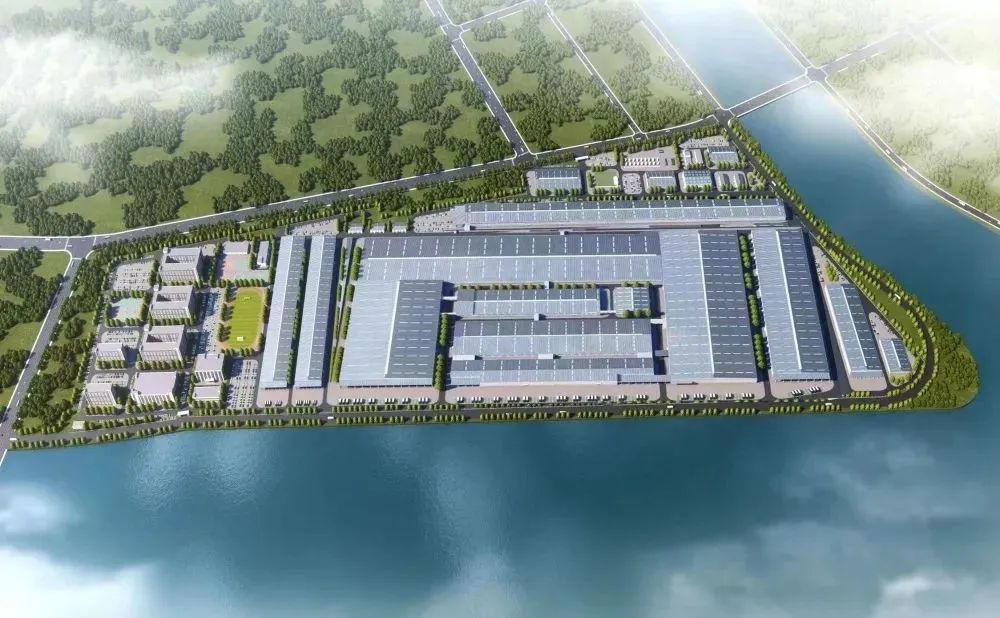 比亞迪新能源動力電池生產基地效果圖