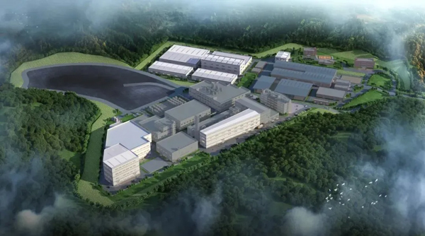 廣州優美廢舊動力電池材料再生利用項目建成后效果圖 圖/格林美