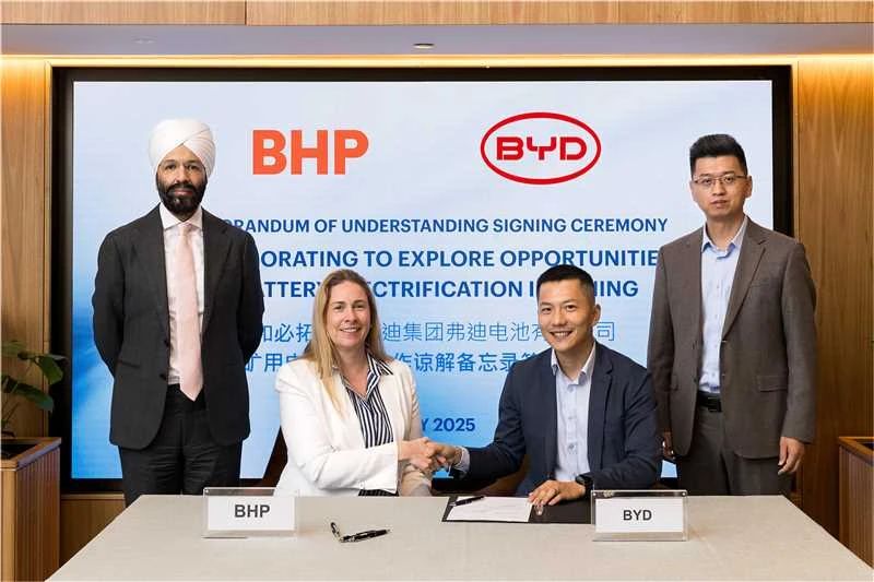 比亞迪/寧德時代同牽全球礦業巨頭！這次不為礦，為電池！